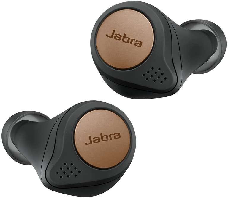 Sélection d'écouteurs et casques Jabra en promotion - Ex : Écouteurs sans fil intra-auriculaires Jabra Elite Active 75t Sport (Noir Cuivre)