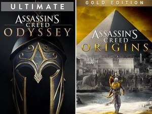 Assassin's Creed Origins Gold à 9.75€ & Assassin's Creed Odyssey Ultimate à 12.15€ sur Xbox One (Dématérialisés - Store Brésil)