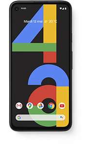Smartphone 5,8" Google Pixel 4A 4G - 128 Go, 6 Go RAM (+ 9.57€ en Rakuten Points) - Boulanger