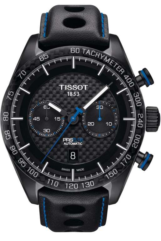 Montre Automatique Chronographe Tissot PRS 516 T100.430.37.201.00 - Verre Saphir, Valjoux A05.H31, 45 mm (Frais de port et de douane inclus)