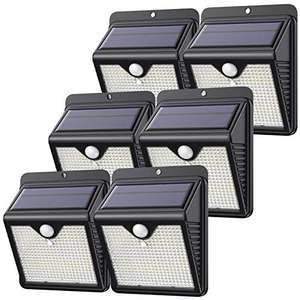 Pack de 6 Lampes solaires extérieures Feob - 150 LED, Détecteur de Mouvement (Via coupon - Vendeur tiers)