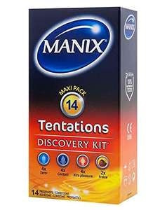 Paquet de 14 préservatifs Manix Tentations