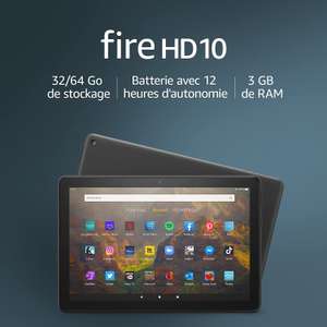 [Prime] Tablette 10" Fire HD 10 - FullHD, 32 Go (Noir) - avec publicités
