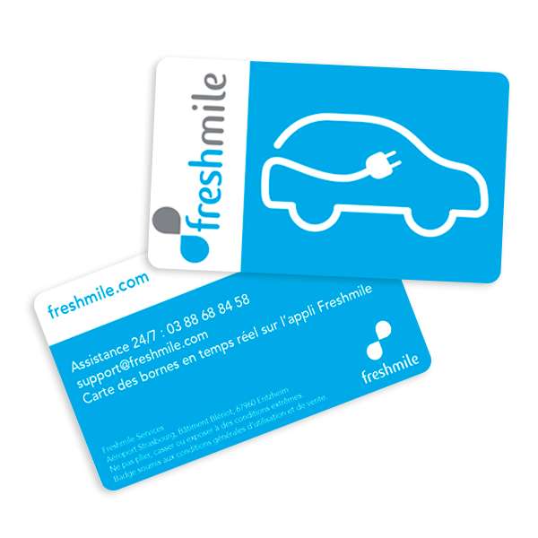 Carte Pass Freshmile gratuite pour borne de recharge véhicules électriques