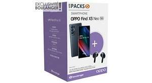 Smartphone 6.5" Oppo Pack Find X3 Néo Noir 5G + Ecouteur Enco X