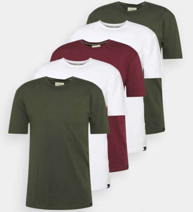 Pack de 5 T-shirts basiques Newport Bay Sailing Club