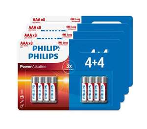 Lot de 32 piles alcalines Philips AAA ou AA