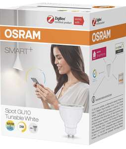 Spot LED Connectée Osram Smart+ - GU10, 6W (équivalent 50W), Zigbee, Compatible Android & Amazon Alexa