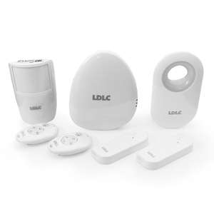Système de surveillance sans-fil LDLC Home Kit : Centrale d'alarme, Détecteur mouvement, Capteurs Anti-effraction, Alarme & Télécommandes