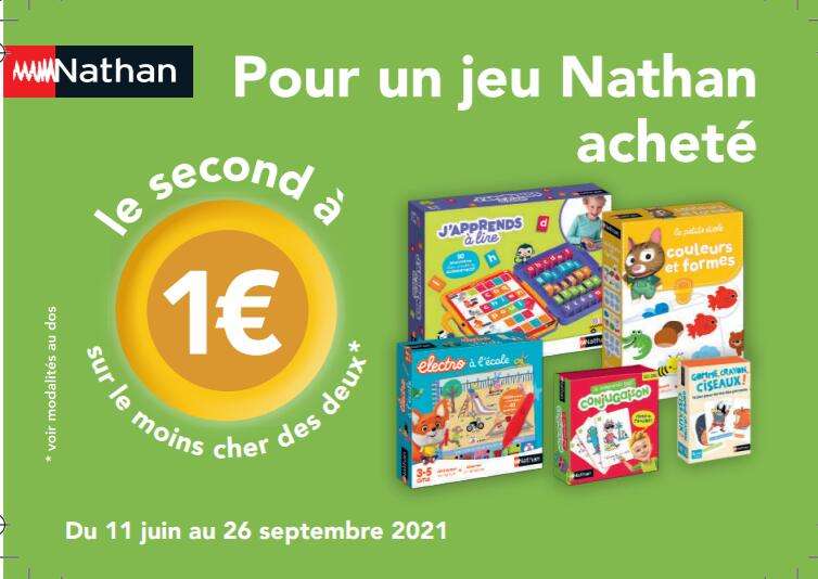 1 Jeu Nathan Achete Le Second A 1 Via Odr Parmi Une Selection Ex Conjugaison Petit Electro A L Ecole Dealabs Com