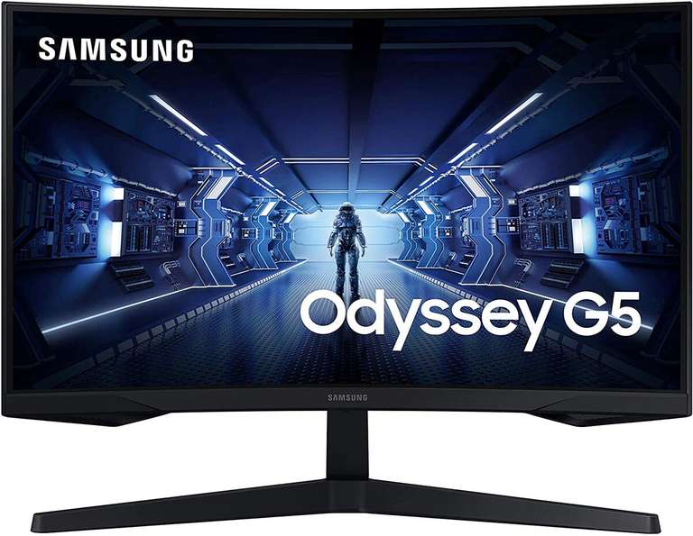 Ecran PC 27" Samsung Odyssey G5 LC27G55TQWRXEN - WQHD, Dalle VA, 144 Hz, 1 ms, FreeSync