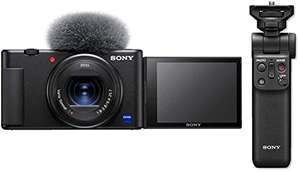 Pack appareil photo compact Sony ZV-1 (20.1 Mpix, 4K HDR, avec objectif Carl Zeiss Vario-Sonnar T* 24-70 mm) + poignée Sony GP-VPT2BT