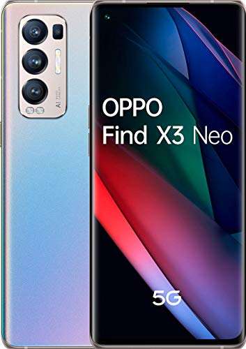 Smartphone 6.55" Oppo Find X3 Neo 5G - OLED 90 Hz, Snapdragon 865, 12 Go RAM, 256 Go, 4500 mAh (Version ES / PT)