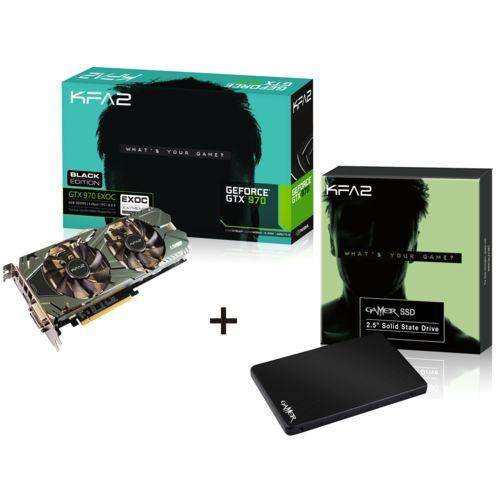 Carte graphique KFA2 GeForce GTX 970 EXOC Black Edition - 4 Go + SSD Gamer L KFA2 -  120 Go (MLC)