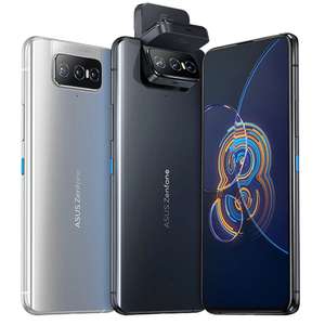Smartphone 6.67'' Asus ZenFone 8 Flip 5G - NFC, Snapdragon 888, 8 Go RAM, 128 Go, 5000 mAh, Noir galactique