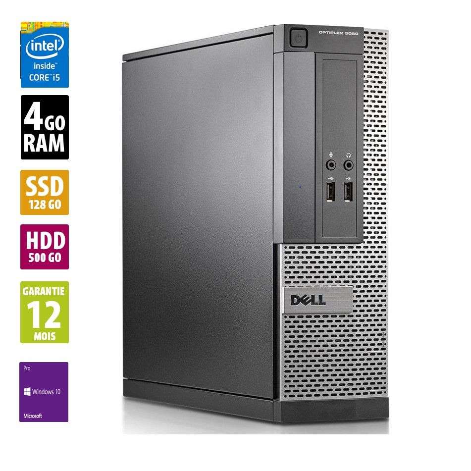 PC Fixe Dell Optiplex 3020 SFF - i5-4570 3.20GHz, 4Go RAM DDR3, 628Go