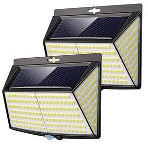 Lot de 2 lampes solaires Vighep - 228 LEDs, avec détection de mouvements (vendeur tiers)