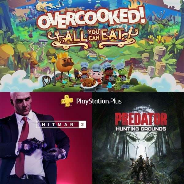 [PS+] Overcooked! All You Can Eat, Hitman 2, Predator Hunting Grounds offerts sur PS5/PS4 (Dématérialisés)