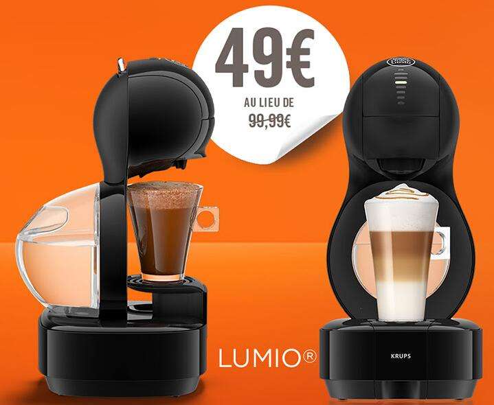 Machine à café Krups Dolce Gusto Lumio à 49€ au lieu de 99