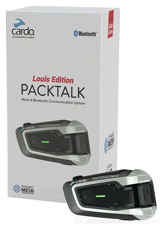 Kit mains-libres pour motards Cardo Packtalk Louis Édition - Bluetooth / DMC Mesh