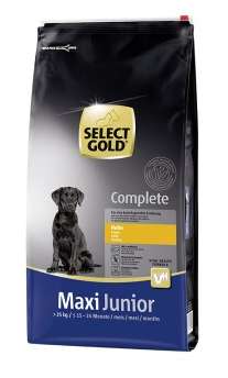 Sac de Croquettes pour chien Select Gold Complete Maxi Junior Poulet - 12 kg