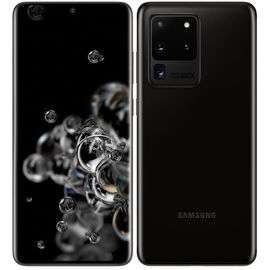 Smartphone 6.9" Samsung Galaxy S20 Ultra 5G - Double SIM, 128 Go, Noir cosmique, version US (+17,38€ en RP)