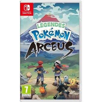 Légendes Pokémon : Arceus sur Nintendo Switch + Steelbook + Tenue Carchacrok (+10€ offerts aux adhérents)