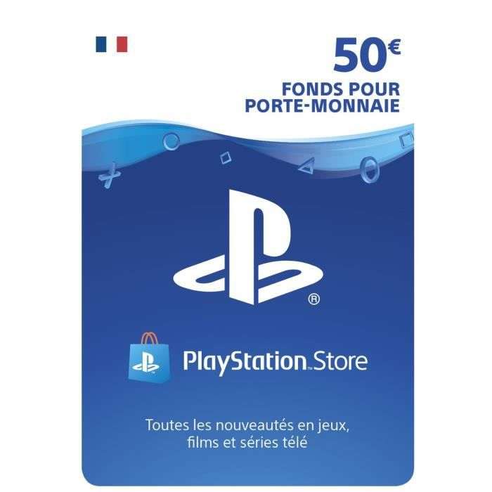 Carte Playstation Store de 50€ (Dématérialisée)