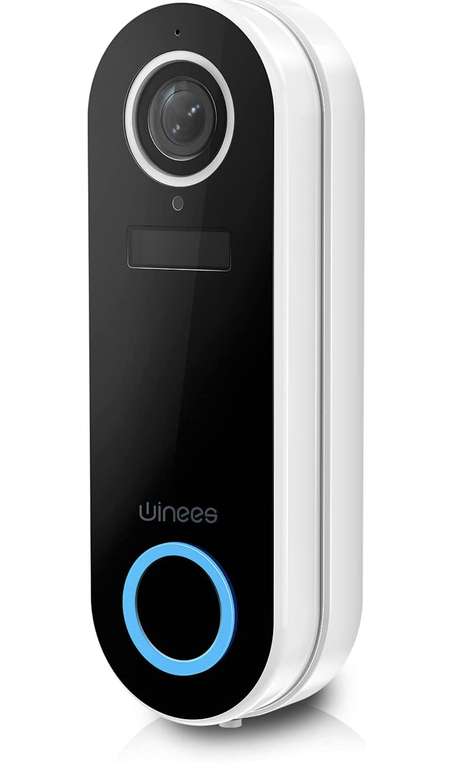 Sonnette connectée Winees Video Doorbell - caméra 1080p, détection mouvement, vision nocturne (via coupon - vendeur tiers)