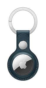 Porte-clés en cuir Apple AirTag - bleu baltique
