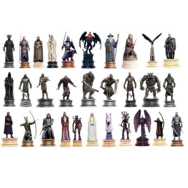 Lot de 30 figurines Collector Eaglemoss Le Seigneur des Anneaux - Échelle 1/25 (Frais de port et de douane inclus