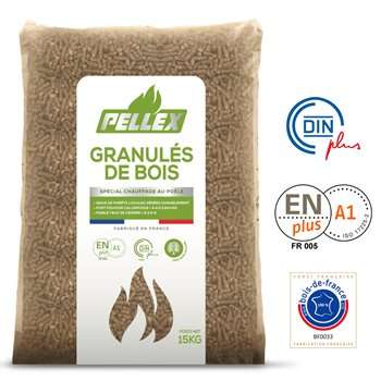 Sac de granulés de bois Pellex DIN Plus (15 kg) - Tarare (69)