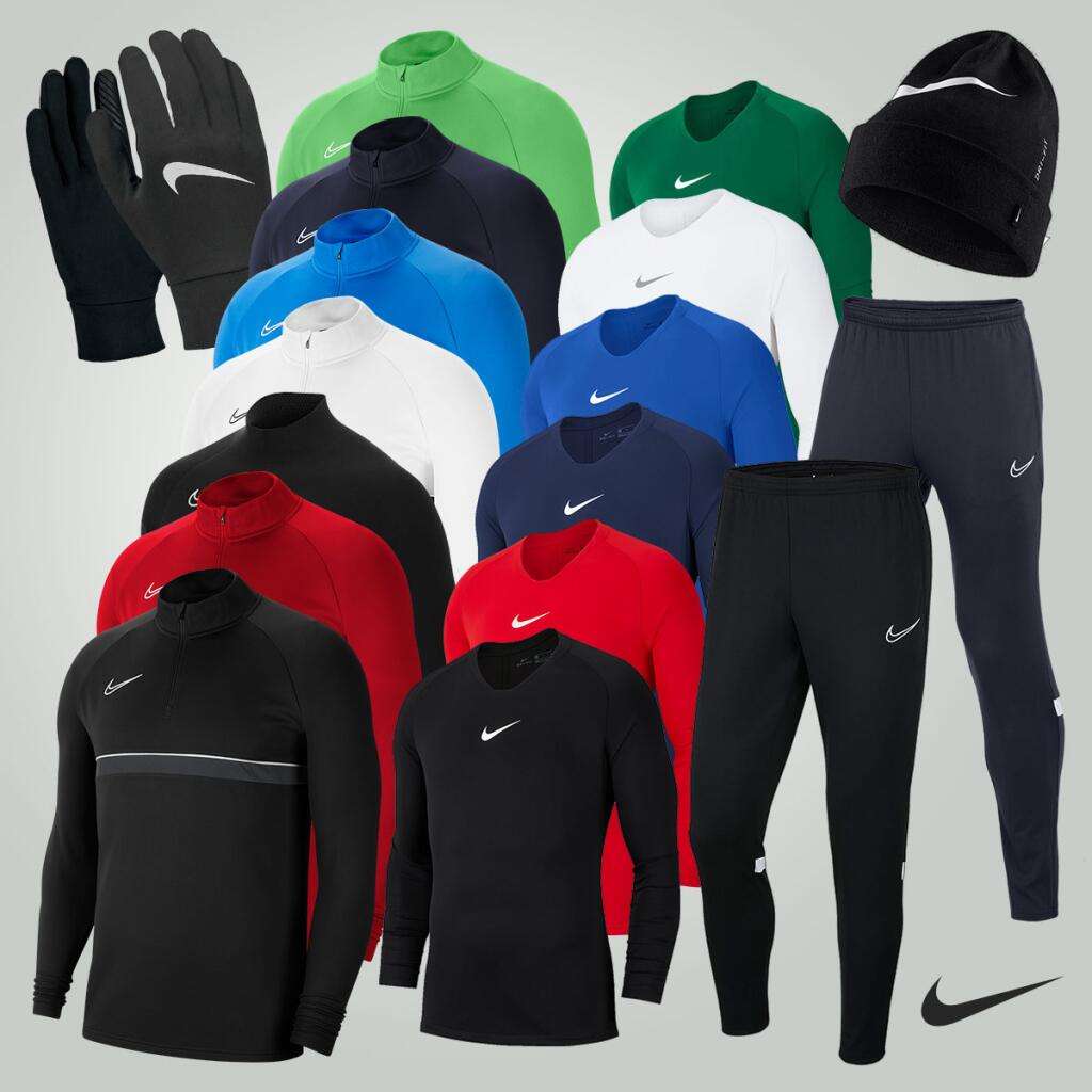 Ensemble sportif d'hiver Nike (5 pièces) - Plusieurs coloris disponibles - Tailles du S au 2XL