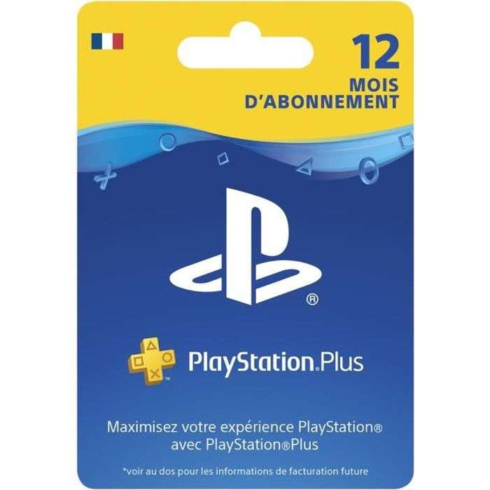 Abonnement de 12 mois au PlayStation Plus (Dématérialisé)