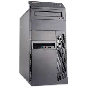 PC de Bureau Lenovo Thinkcentre M83 MT - i5-4570 @ 3,2 GHz, 8 Go de RAM, 250 Go de SSD, lecteur DVD-RW - Win10 (Reconditionné - Grade A)