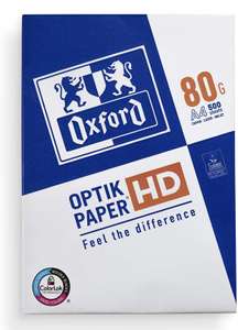 Ramette de 500 feuilles de papier pour imprimante Oxford - A4, 80g/m²