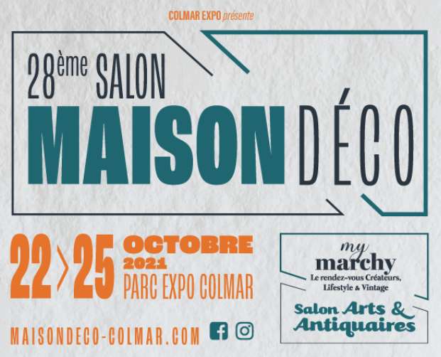 2 invitations offertes pour le salon Maison Déco My Marchy Antiquaires 2021 - Parc des expositions de Colmar (68)