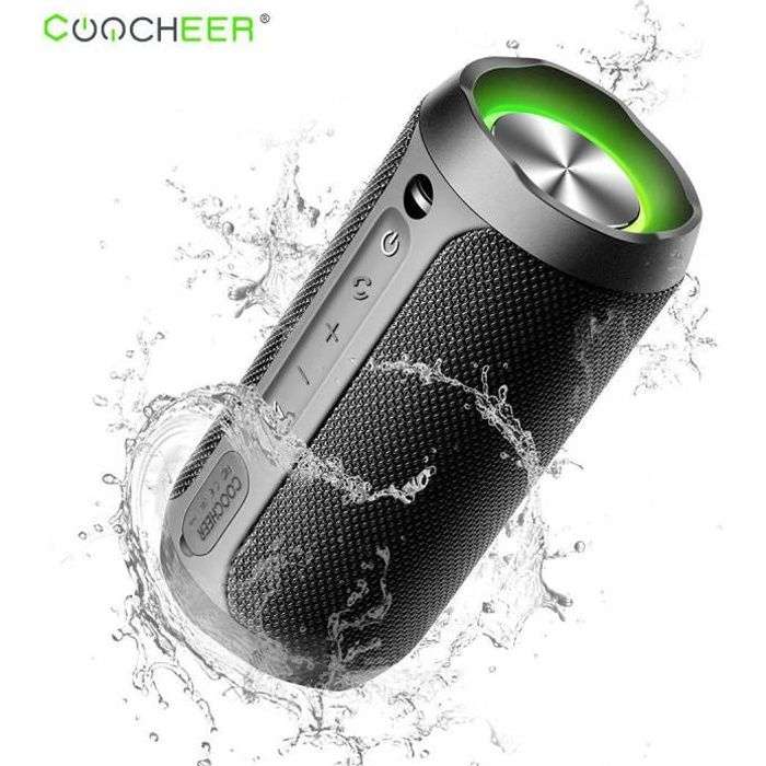 Enceinte Bluetooth Coocheer - différents coloris (vendeur tiers)