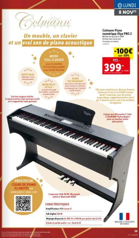 Piano numérique Colmann Olya Pro 2