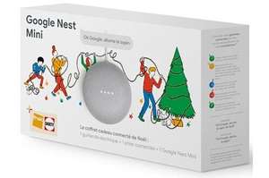 Coffret connecté de Noël : Google Nest mini + 1 guirlande + 1 prise connectée (via retrait magasin)