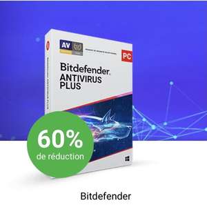 Licence Bitdefender Antivirus Plus - 3 appareils / 1 an (Dématérialisé)