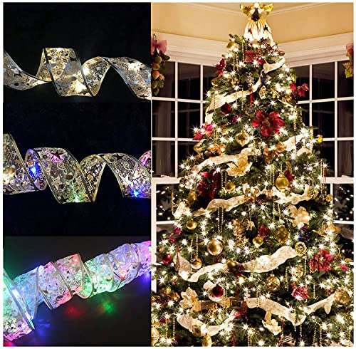 Guirlandes Lumineuses à Ruban Brillant Lumières de Noël - 4m, 40 ampoules (Vendeur tiers)
