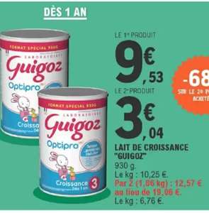 Lot De 2 Pots De Lait Guigoz Croissance Optipro 3 2 X 930 G Dealabs Com