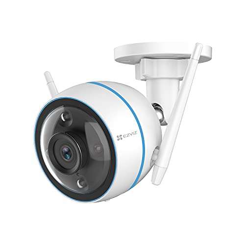 Caméra Surveillance WiFi Extérieure Ezviz 1080p (CTQ3N) - Vision Nocturne en Couleur, H.265, Compatible Alexa (Via coupon - Vendeur Tiers)
