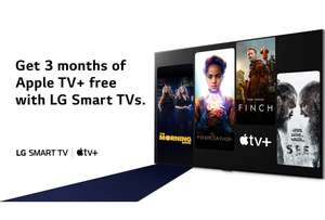 [Nouveaux clients] Abonnement de 3 mois à Apple TV+ offerts pour les possesseurs d'une TV LG 4K ou 8K 2016 à 2021 (hors exceptions)
