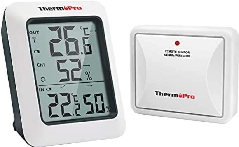 Thermo-hygromètre Numérique sans Fil avec capteur distant ThermoPro TP60S (Vendeur tiers)
