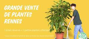 1 Billet gratuit réservé pour la grande vente de plante = 1 plante gratuite (EventBrite.fr) - Rennes (35)