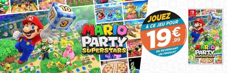 Jeu Mario Party Superstars sur Nintendo Switch à 19.99€ (Via reprise d'un jeu parmi une sélection)