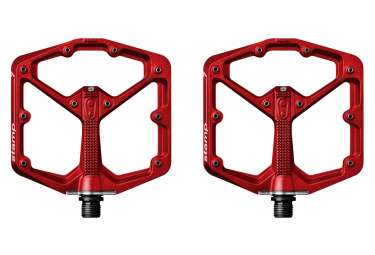 Pédales de vélo plates CrankBrothers Stamp 7 - noir ou rouge (tailles S ou L)