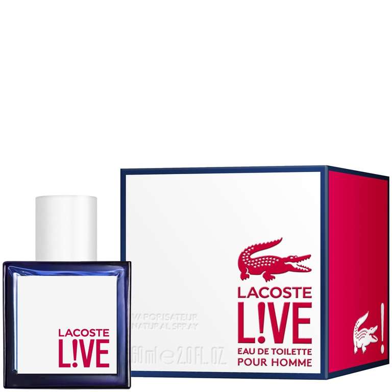 Eau de toilette pour homme Lacoste Live - 60 ml + parapluie Lacoste Parfums offert